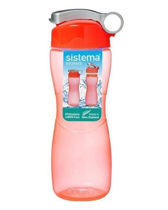 Sistema 645ML Hourglass Water Bottle, comes with flip to lid and finger loop, ideal for school, Sport and On The Go, is Dishwasher Safe and BPA Free,
Sistema 645ML Hourglass Water Bottle, comes with flip to lid and finger loop, ideal for school, Sport and On The Go, is Dishwasher Safe and BPA Free,