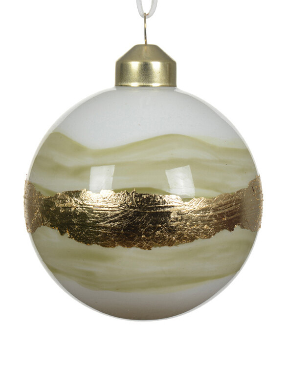 Kaemingk Glass Opaque Color Bauble with Colorflow Golden Line, 8cm, 1 Piece, Gold
Kaemingk Glass Opaque Color Bauble with Colorflow Golden Line, 8cm, 1 Piece, Gold