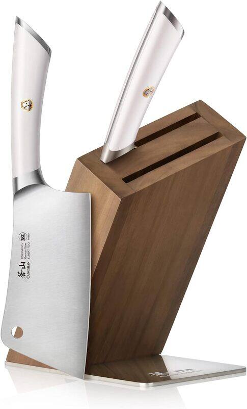 Cangshan ELBERT Series 3 Piece HUA Cleaver Knife Block Sets, Forged German Steel, Acacia Wood - White
Cangshan ELBERT Series 3 Piece HUA Cleaver Knife Block Sets, Forged German Steel, Acacia Wood - White