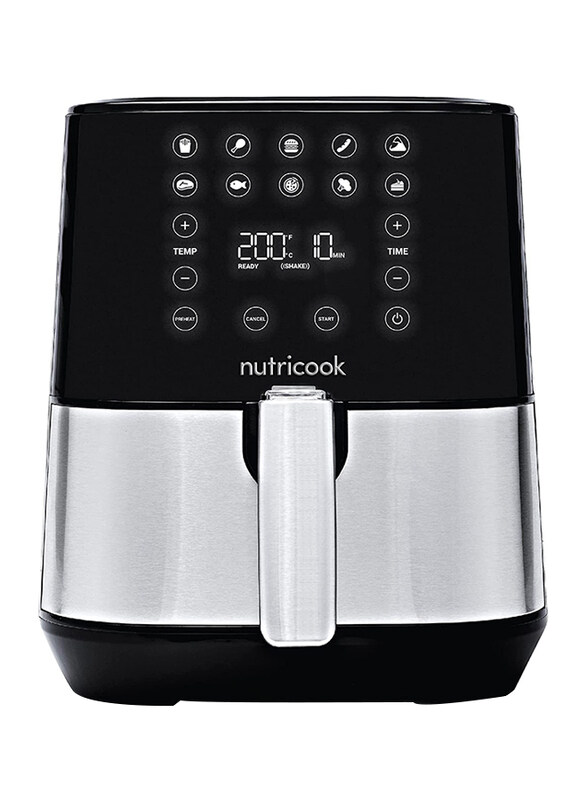 Nutri Cook 3.6L Air Fryer with Built-In Preheat Function, 1500W, Brush Stainless Steel/Black
Nutri Cook 3.6L Air Fryer with Built-In Preheat Function, 1500W, Brush Stainless Steel/Black
