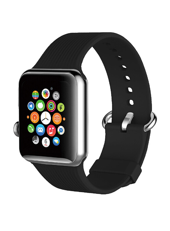Promate Silica Strap for Apple Watch 42mm/44mm Series 1/2/3/4, Premium Silicone Quick Release Soft Rubber Band with Stainless Steel Buckle and Sweatpr
Promate Silica Strap for Apple Watch 42mm/44mm Series 1/2/3/4, Premium Silicone Quick Release Soft Rubber Band with Stainless Steel Buckle and Sweatpr