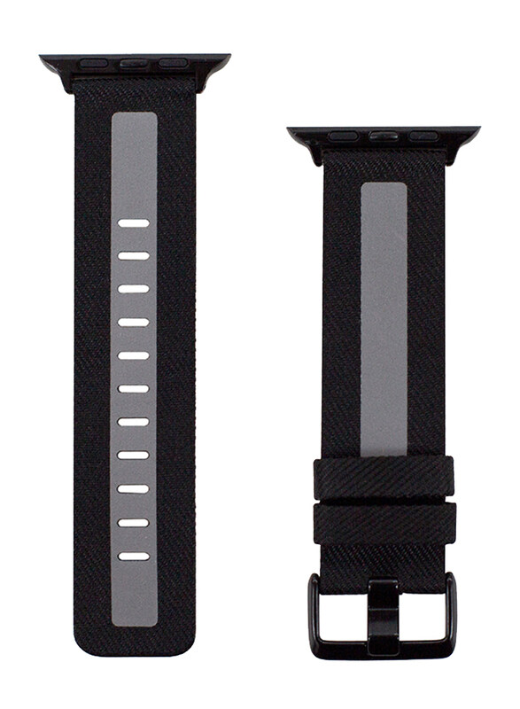 Promate Glow Slim Dual Toned Soft Fabric Canvas Strap with Reflective Strip and Secure Metal Buckle Lock for Apple Watch Series 1/2/3/4/5, 42mm/44mm,
Promate Glow Slim Dual Toned Soft Fabric Canvas Strap with Reflective Strip and Secure Metal Buckle Lock for Apple Watch Series 1/2/3/4/5, 42mm/44mm,