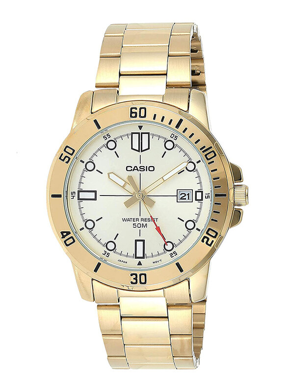 Casio Analog Watch for Men with Stainless Steel Band, Water Resistant, MTP-VD01G-9E, Gold
Casio Analog Watch for Men with Stainless Steel Band, Water Resistant, MTP-VD01G-9E, Gold