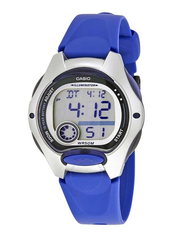 Casio Digital Watch for Women with Resin Band, Water Resistant, LW200-2A, Blue-Silver
Casio Digital Watch for Women with Resin Band, Water Resistant, LW200-2A, Blue-Silver