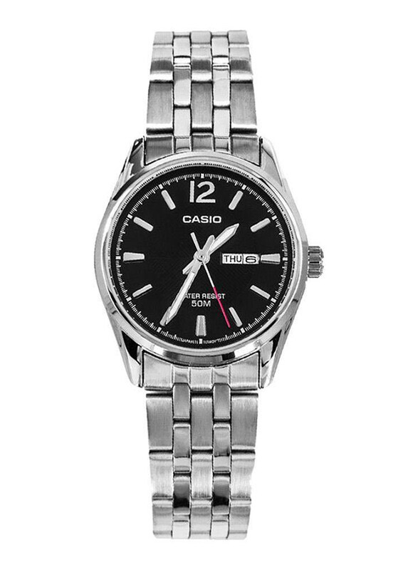 Casio Enticer Analog Watch for Women with Stainless Steel Band, Water Resistant, LTP-1335D-1A, Silver-Black
Casio Enticer Analog Watch for Women with Stainless Steel Band, Water Resistant, LTP-1335D-1A, Silver-Black
