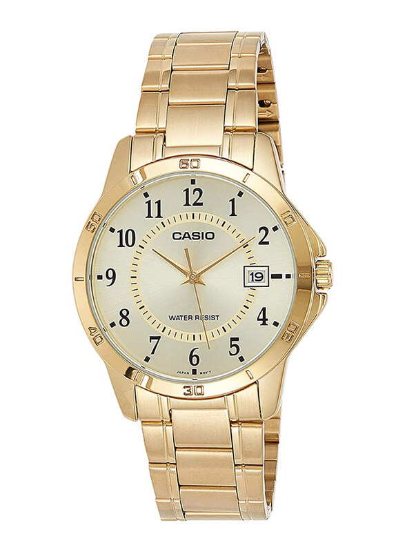 Casio Analog Watch for Men with Stainless Steel Band, Water Resistant, MTP-V004G-9B, Gold
Casio Analog Watch for Men with Stainless Steel Band, Water Resistant, MTP-V004G-9B, Gold