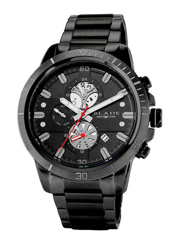 Blade Virtuoso Analog Watch for Men with Stainless Steel Band, Water Resistant and Chronograph, 3627G2NNN, Black
Blade Virtuoso Analog Watch for Men with Stainless Steel Band, Water Resistant and Chronograph, 3627G2NNN, Black