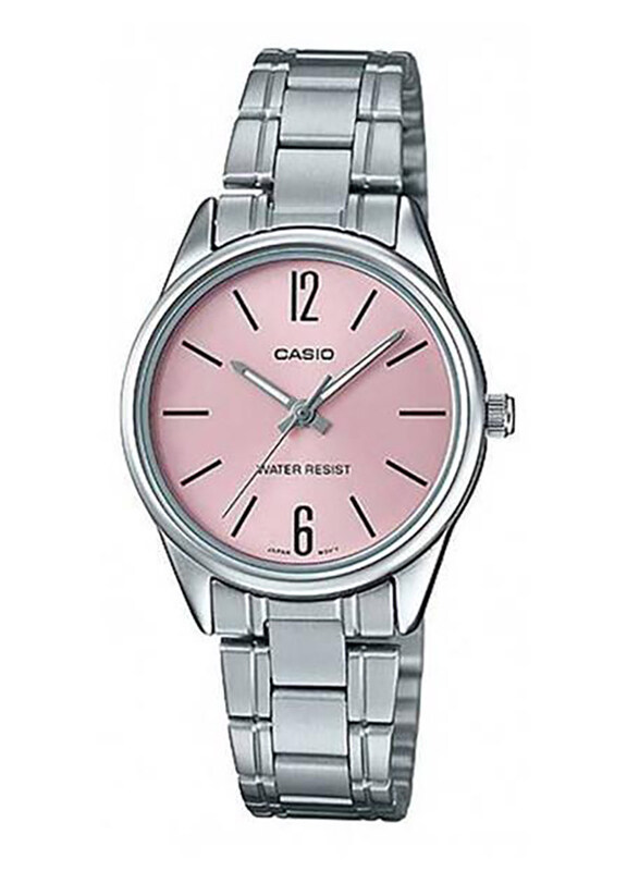 Casio Dress Analog Watch for Women with Stainless Steel Band, Water Resistant, LTP-V005D-4B, Silver-Pink
Casio Dress Analog Watch for Women with Stainless Steel Band, Water Resistant, LTP-V005D-4B, Silver-Pink