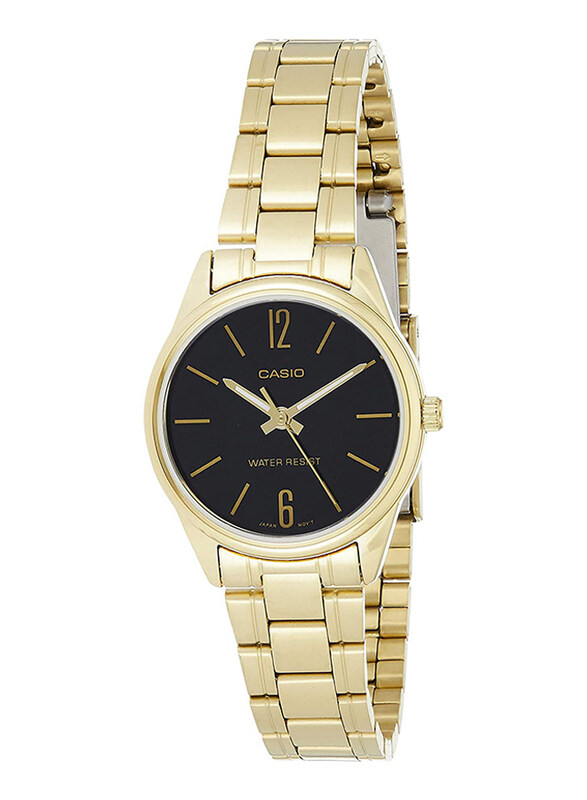Casio Dress Analog Watch for Women with Stainless Steel Band, Water Resistant, LTP-V005G-1B, Gold-Black
Casio Dress Analog Watch for Women with Stainless Steel Band, Water Resistant, LTP-V005G-1B, Gold-Black