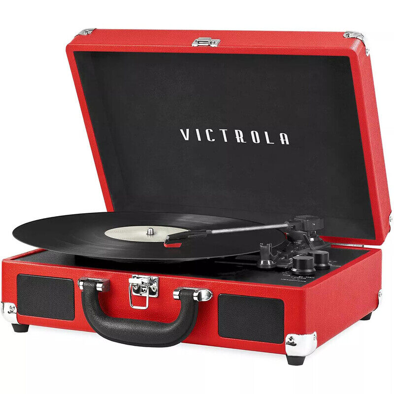 Victrola Journey Vintage Bluetooth Suitcase Vinyl Record Player Portable 3-Speed LP Turntable with Built-in Stereo Speakers Aux-In RCA Out Elegant Col
Victrola Journey Vintage Bluetooth Suitcase Vinyl Record Player Portable 3-Speed LP Turntable with Built-in Stereo Speakers Aux-In RCA Out Elegant Col