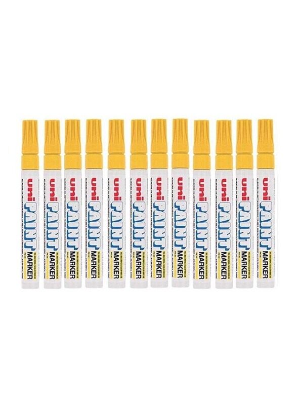 Uniball 12-Piece Uni Paint PX-20 Medium Point Line Bullet Tip Marker Set, Yellow
Uniball 12-Piece Uni Paint PX-20 Medium Point Line Bullet Tip Marker Set, Yellow