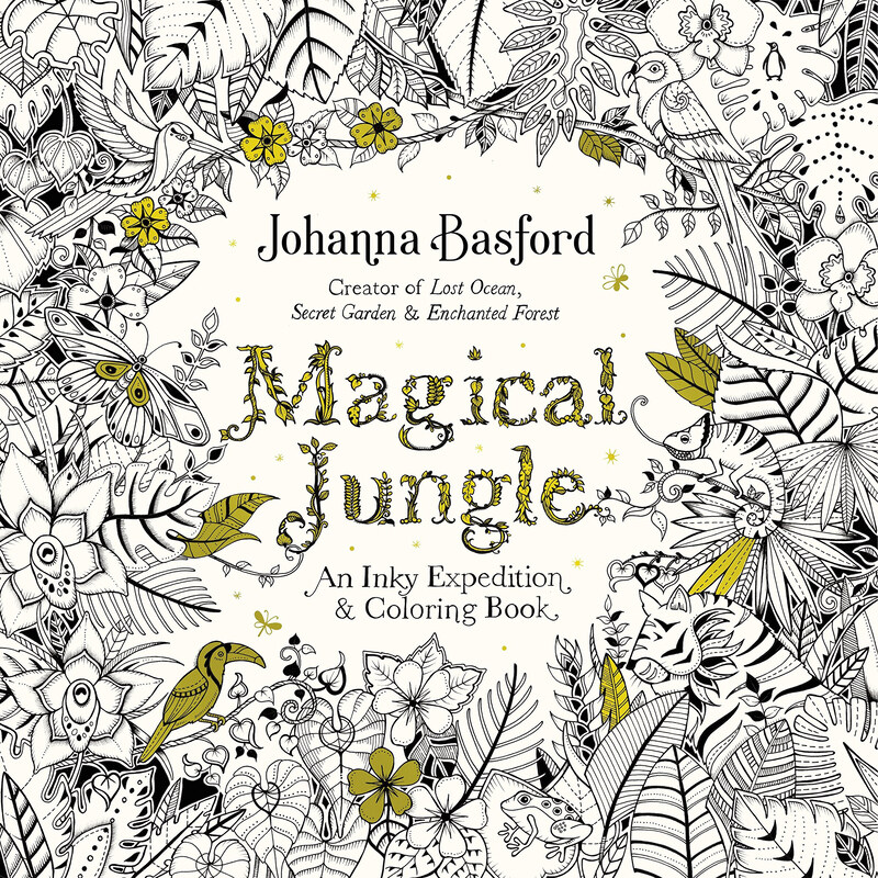 Johanna Basford Magical Jungle An Inky Expedition & Coloring Book for Adults, Black/White
Johanna Basford Magical Jungle An Inky Expedition & Coloring Book for Adults, Black/White