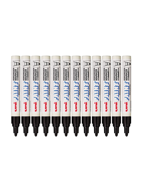 Uniball 12-Piece Uni Paint 489355 Medium Bullet Tip Px20 Paint Marker Set, 9001922, Black
Uniball 12-Piece Uni Paint 489355 Medium Bullet Tip Px20 Paint Marker Set, 9001922, Black