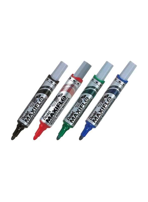 Pentel 4-Piece Maxiflo Medium Bullet Tip White Board Marker Set, Mwl5m, Assorted Color
Pentel 4-Piece Maxiflo Medium Bullet Tip White Board Marker Set, Mwl5m, Assorted Color
