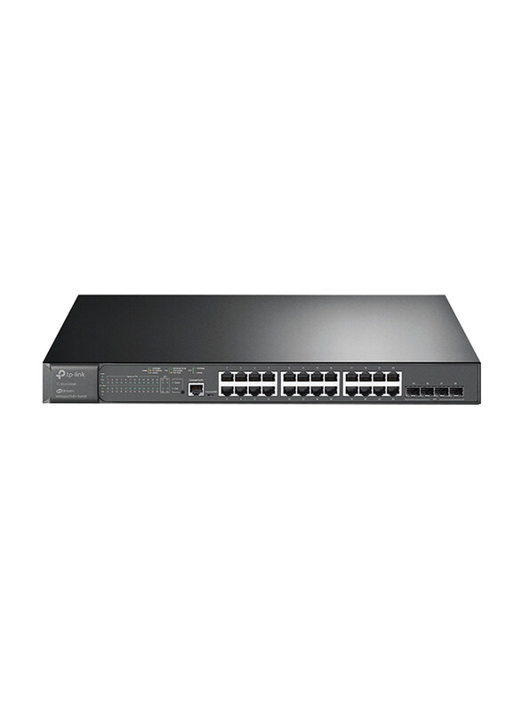 TP-Link Jet Stream 28-Port Gigabit L2+ Managed Switch with 24-Port PoE+, TL-SG3428MP, Black
TP-Link Jet Stream 28-Port Gigabit L2+ Managed Switch with 24-Port PoE+, TL-SG3428MP, Black