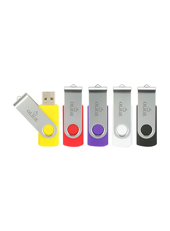Olige 64GB Swivel Thumb Drives Key-Chain USB Stick USB Flash Drive, 5 Pieces, Multicolour
Olige 64GB Swivel Thumb Drives Key-Chain USB Stick USB Flash Drive, 5 Pieces, Multicolour