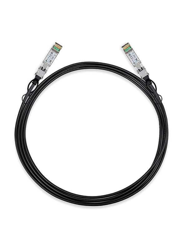 Electronic TP-Link TP-Link 3-Meter 10G SFP+ Direct Attach Gigabit Ethernet Cable, TL-SM5220-3M, Black
Electronic TP-Link TP-Link 3-Meter 10G SFP+ Direct Attach Gigabit Ethernet Cable, TL-SM5220-3M, Black