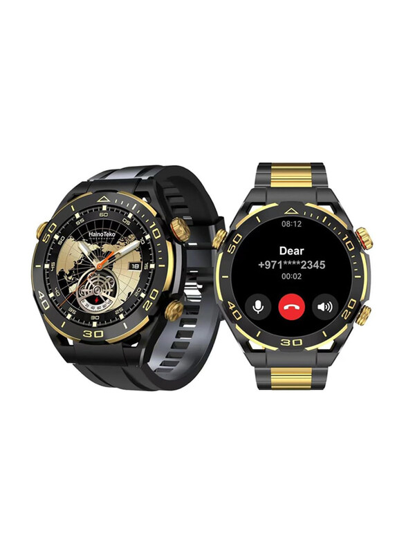 Haino Teko Germany RW42 Smartwatch with 2 Pair Straps and Wireless Charger, Multicolour
Haino Teko Germany RW42 Smartwatch with 2 Pair Straps and Wireless Charger, Multicolour