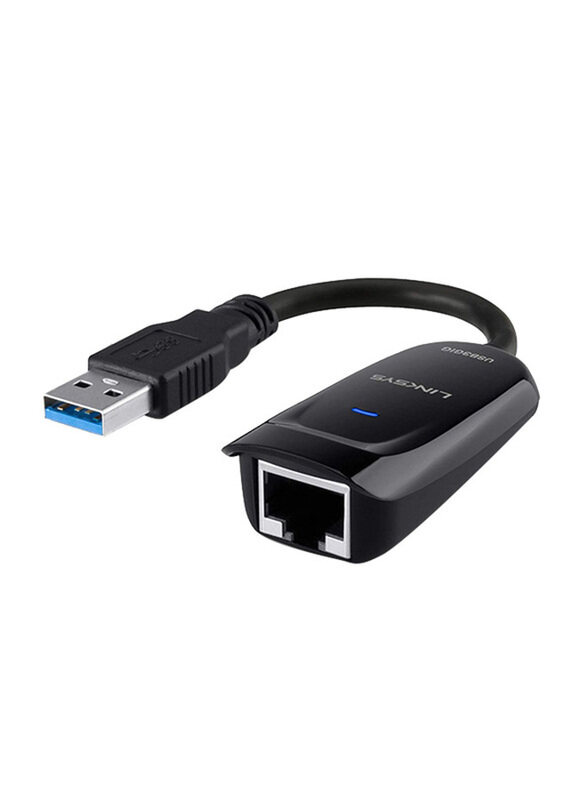 Linksys USB 3.0 Gigabit Ethernet Adapter, Gigabit Ethernet Adapter Male to USB Type A for MacBook Air/Chromebook/Ultrabook, Black
Linksys USB 3.0 Gigabit Ethernet Adapter, Gigabit Ethernet Adapter Male to USB Type A for MacBook Air/Chromebook/Ultrabook, Black