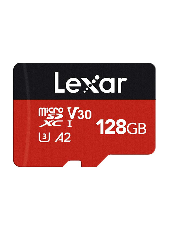 Lexar 128GB Micro UHS-I MicroSDXC Memory Card with Adapter, 160MB/s, BNAEU, Red/Black
Lexar 128GB Micro UHS-I MicroSDXC Memory Card with Adapter, 160MB/s, BNAEU, Red/Black