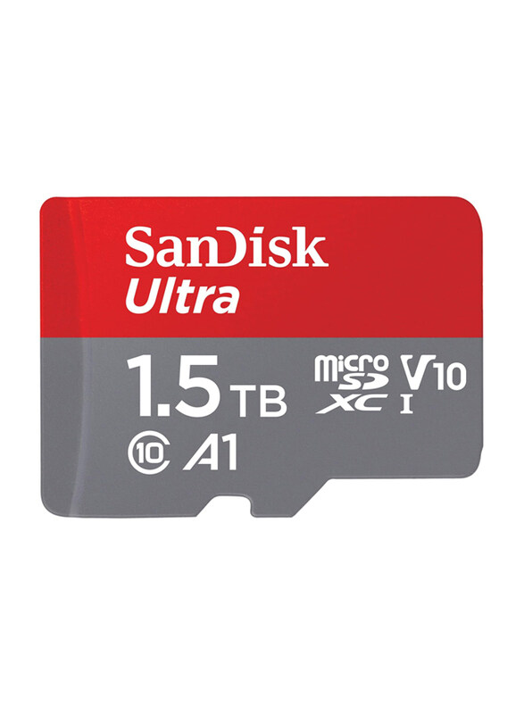 SanDisk 1.5TB Ultra UHS-I microSDXC Memory Card with Adapter, 150MB/s, GN6MA, Grey/Red
SanDisk 1.5TB Ultra UHS-I microSDXC Memory Card with Adapter, 150MB/s, GN6MA, Grey/Red