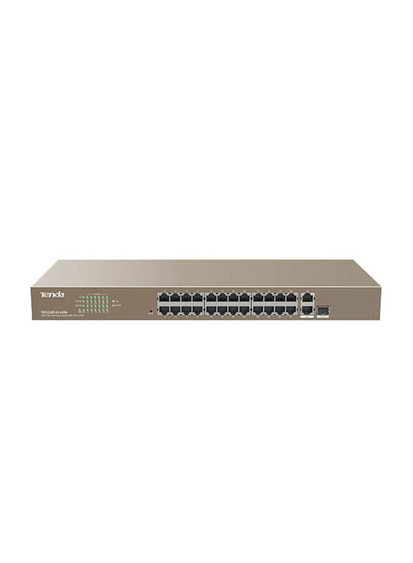 Tenda 24FE+2GE/1SFP Rackmount Unmanaged Switch With 24-Port PoE, TEF1126P, Grey
Tenda 24FE+2GE/1SFP Rackmount Unmanaged Switch With 24-Port PoE, TEF1126P, Grey