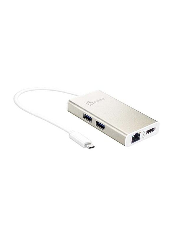 j5create JCA374 USB-C Multi-Adapter, Usb Type-C to HDMI/Ethernet/USB 3.0 Adapter, Silver
j5create JCA374 USB-C Multi-Adapter, Usb Type-C to HDMI/Ethernet/USB 3.0 Adapter, Silver