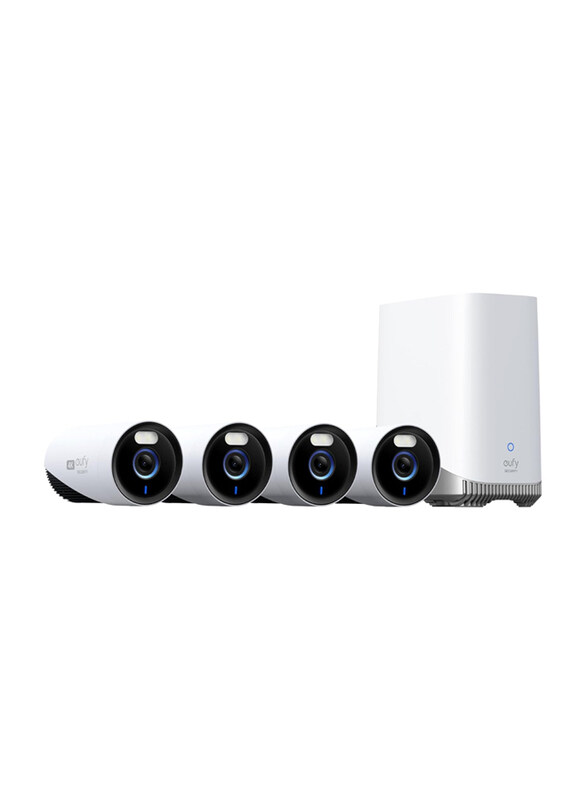 Eufy E330 Professional 4-Cam 4K Outdoor Security Camera System with 24/7 Recording, Plug-in, Wi-Fi NVR, 1TB Hard Drive Included, 10CH, Local Storage,
Eufy E330 Professional 4-Cam 4K Outdoor Security Camera System with 24/7 Recording, Plug-in, Wi-Fi NVR, 1TB Hard Drive Included, 10CH, Local Storage,