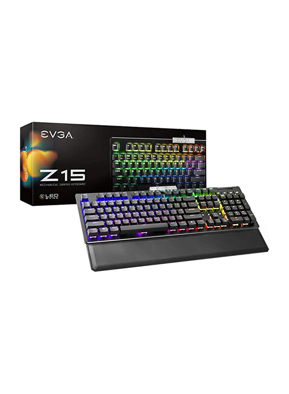 Multiple EVGA Z15 RGB Backlit LED Wired Mechanical Gaming Keyboard, 821-W1-15US-KR, Black
Multiple EVGA Z15 RGB Backlit LED Wired Mechanical Gaming Keyboard, 821-W1-15US-KR, Black