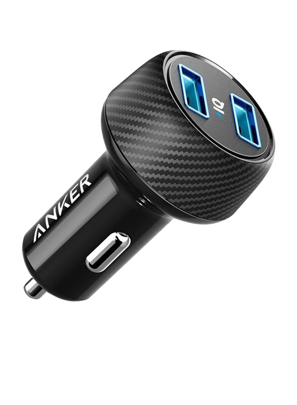 Anker PowerDrive 2 Elite Car Charger, Dual USB Port with PowerIQ Technology, Black
Anker PowerDrive 2 Elite Car Charger, Dual USB Port with PowerIQ Technology, Black