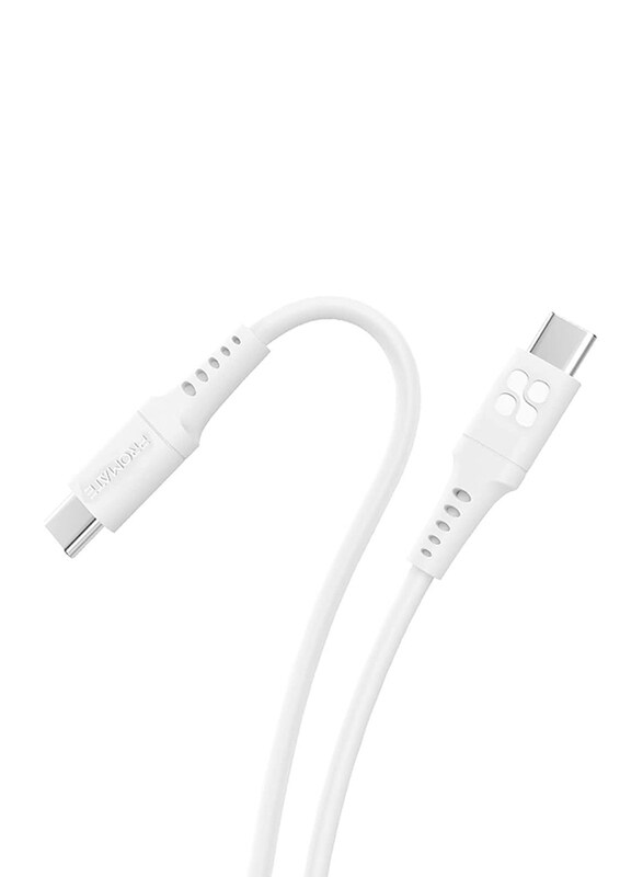 Promate PowerLink-CC120 120cm USB Cable, High-Speed USB Type-C to USB Type-C, Anti-Tangle Silicone Cord for Galaxy S22/iPad Air/XPS 17, White
Promate PowerLink-CC120 120cm USB Cable, High-Speed USB Type-C to USB Type-C, Anti-Tangle Silicone Cord for Galaxy S22/iPad Air/XPS 17, White