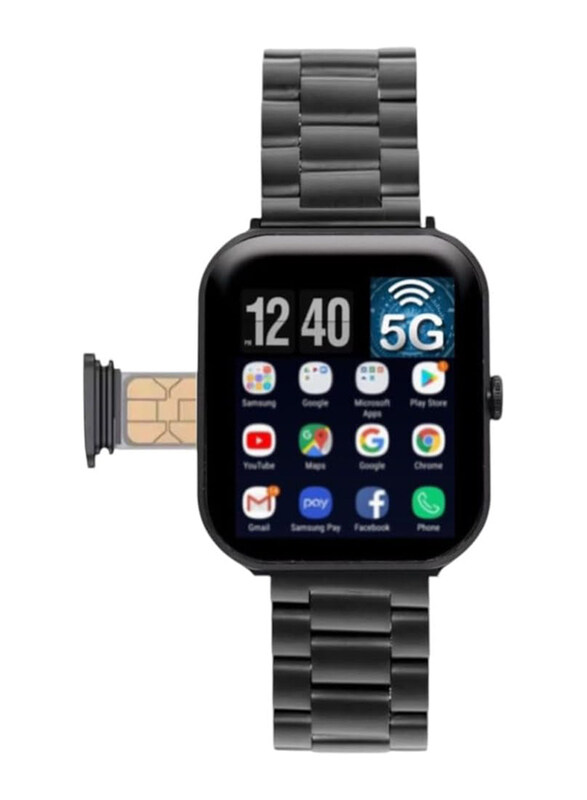 Generic 5G Ultra Android Smartwatch With Camera AMOLED Display Screen Sports and Fitness Tracker, Black
Generic 5G Ultra Android Smartwatch With Camera AMOLED Display Screen Sports and Fitness Tracker, Black