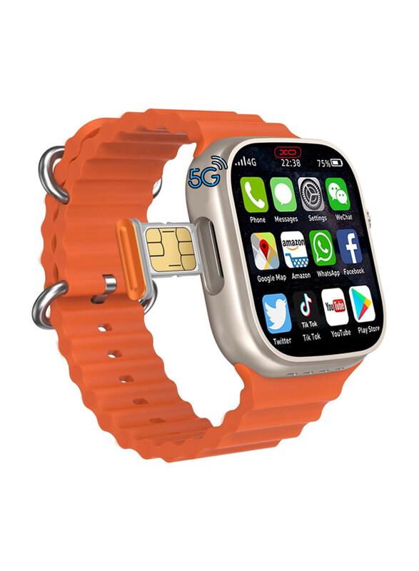 Xo Android Smart 4G 5G Android OS interface AMOLED Display Screen Smartwatch, Orange
Xo Android Smart 4G 5G Android OS interface AMOLED Display Screen Smartwatch, Orange