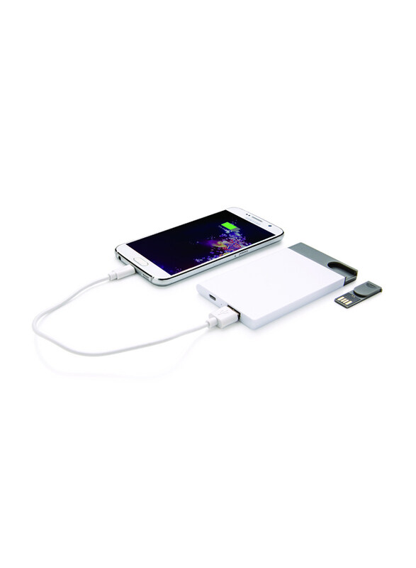 XD Collection 2500mAh Dubbo Thin Power Bank with Detachable 8 GB USB 2.0 Flash Drive, White
XD Collection 2500mAh Dubbo Thin Power Bank with Detachable 8 GB USB 2.0 Flash Drive, White
