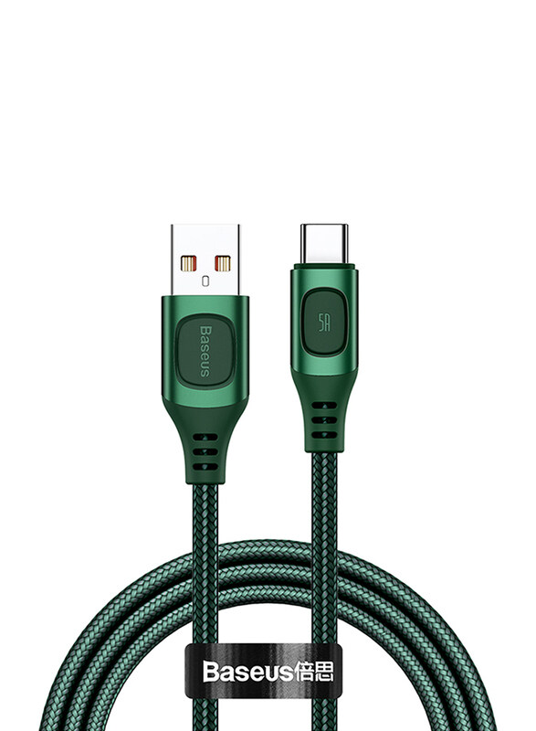 Baseus 1-Meter Flash Multiple Protocols Convertible USB Type-C Cable, Fast Charge 5A USB Type A Male to USB Type-C for Smartphones/Tablets, Green
Baseus 1-Meter Flash Multiple Protocols Convertible USB Type-C Cable, Fast Charge 5A USB Type A Male to USB Type-C for Smartphones/Tablets, Green