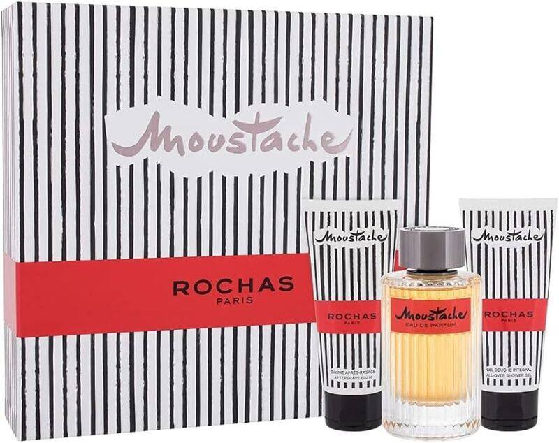 ROCHAS MOUSTACHE EDP Perfume 125ML + AFTERSHAVE BALM 100ML + SHOWER GEL 100ML SET
ROCHAS MOUSTACHE EDP Perfume 125ML + AFTERSHAVE BALM 100ML + SHOWER GEL 100ML SET