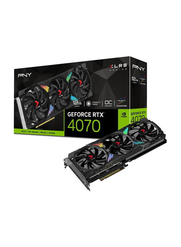 Generic PNY GeForce RTX 4070 12GB XLR8 Gaming VERTO EPIC-X RGB Overclocked Triple Fan Graphics Card, Black
Generic PNY GeForce RTX 4070 12GB XLR8 Gaming VERTO EPIC-X RGB Overclocked Triple Fan Graphics Card, Black