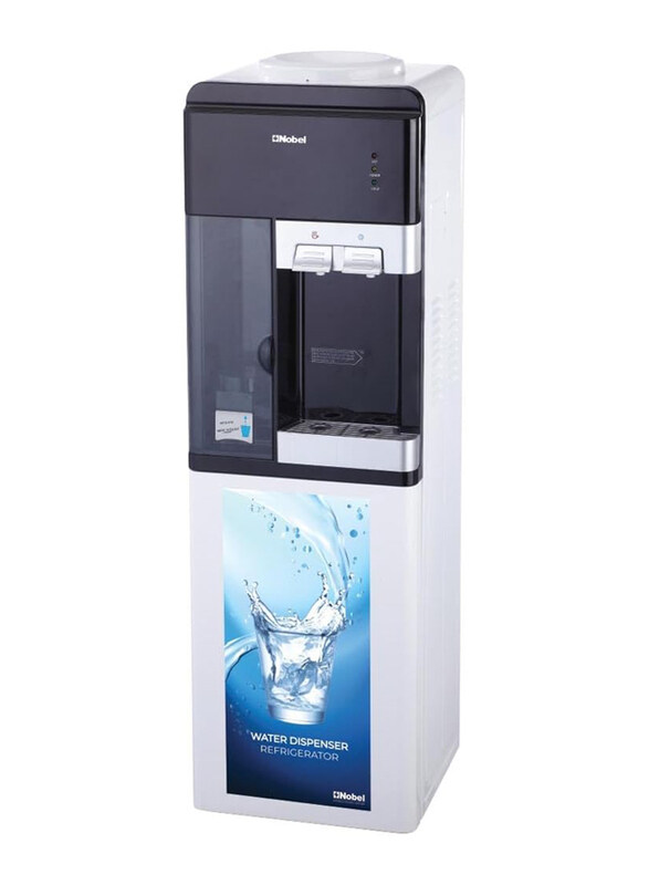 Nobel Hot & Cool Water Dispenser with Refrigerator and Cup Storage, 670W, NWD1606R, White
Nobel Hot & Cool Water Dispenser with Refrigerator and Cup Storage, 670W, NWD1606R, White