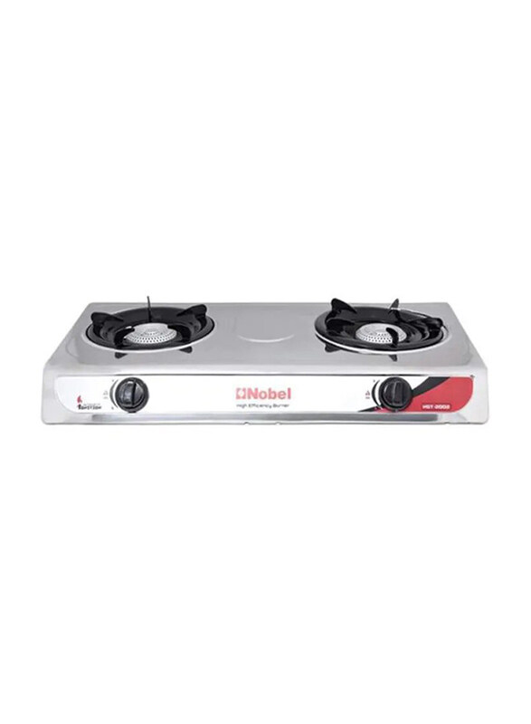 Nobel Stainless Steel Honeycomb Double Burner Gas Stove with Auto Ignition, NGT-2002, Silver
Nobel Stainless Steel Honeycomb Double Burner Gas Stove with Auto Ignition, NGT-2002, Silver