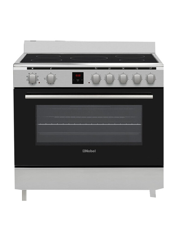 Nobel 90x60 cm Vitroceran & Electric Oven Full Electric Ceramic Steel Oven With 5 Highlight Ceramic Heaters, 6 Knobs, Digital Touch Timer, Auto Cut-of
Nobel 90x60 cm Vitroceran & Electric Oven Full Electric Ceramic Steel Oven With 5 Highlight Ceramic Heaters, 6 Knobs, Digital Touch Timer, Auto Cut-of