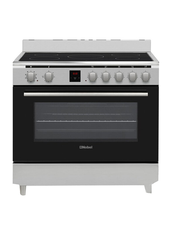 Nobel 90x60 cm Vitroceran & Electric Oven Full Electric Ceramic Steel Oven With 5 Highlight Ceramic Heaters, 6 Knobs, Digital Touch Timer, Auto Cut-of
Nobel 90x60 cm Vitroceran & Electric Oven Full Electric Ceramic Steel Oven With 5 Highlight Ceramic Heaters, 6 Knobs, Digital Touch Timer, Auto Cut-of