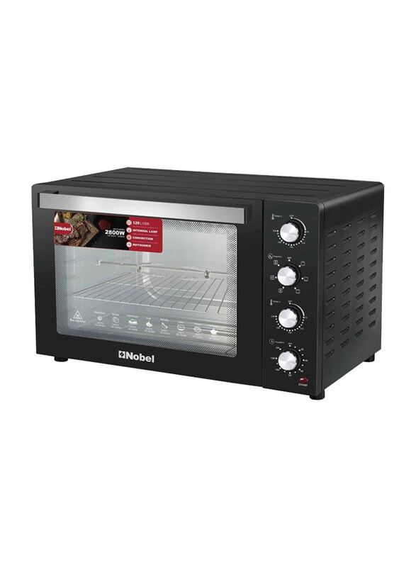 Nobel 120L 7-in-1 Electric Oven with 4 Control Knobs, 2800W, NEO135PRO, Black
Nobel 120L 7-in-1 Electric Oven with 4 Control Knobs, 2800W, NEO135PRO, Black