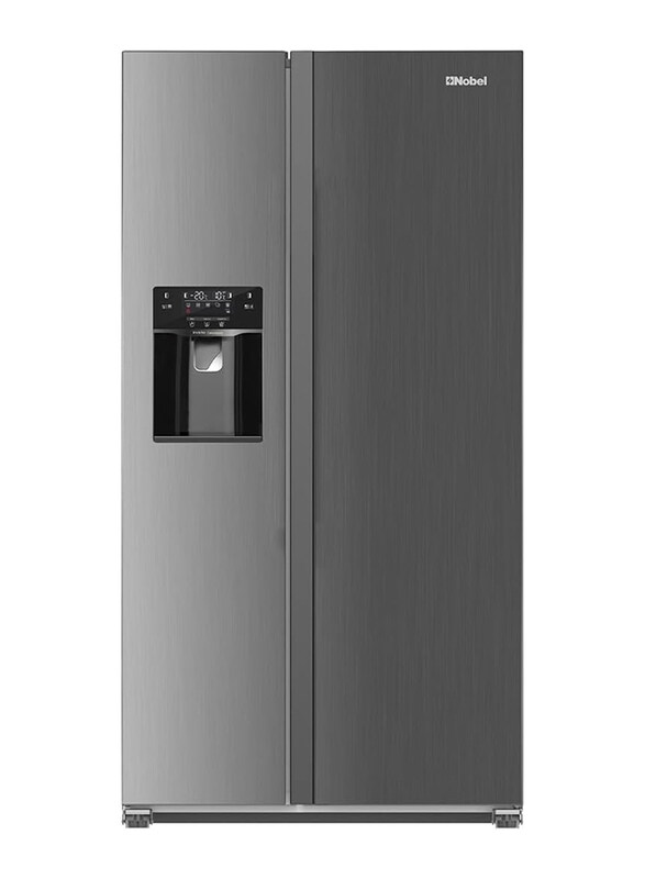 Nobel R600a Side By Side Refrigerator No Frost Sky Power Interior Led Lights Automatic Ice Maker Refrigerant, 560L, NR800SIM, Silver
Nobel R600a Side By Side Refrigerator No Frost Sky Power Interior Led Lights Automatic Ice Maker Refrigerant, 560L, NR800SIM, Silver