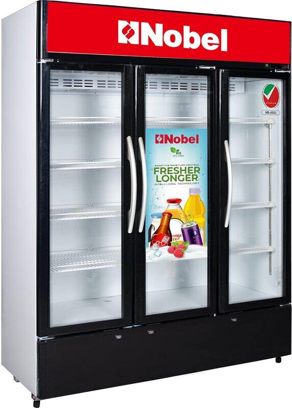 Nobel Showcase Chiller, 1400L Gross Capacity, Mechanical Cold Control NSF1400TD Black/White
Nobel Showcase Chiller, 1400L Gross Capacity, Mechanical Cold Control NSF1400TD Black/White