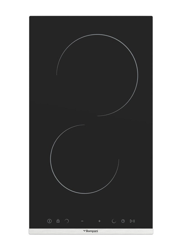 Bompani 30cm Built-In Hob, 2 Cooking Zones, Front Easy Dial Touch Control, Vitroceramic Hobs, BO263ACT, Black
Bompani 30cm Built-In Hob, 2 Cooking Zones, Front Easy Dial Touch Control, Vitroceramic Hobs, BO263ACT, Black