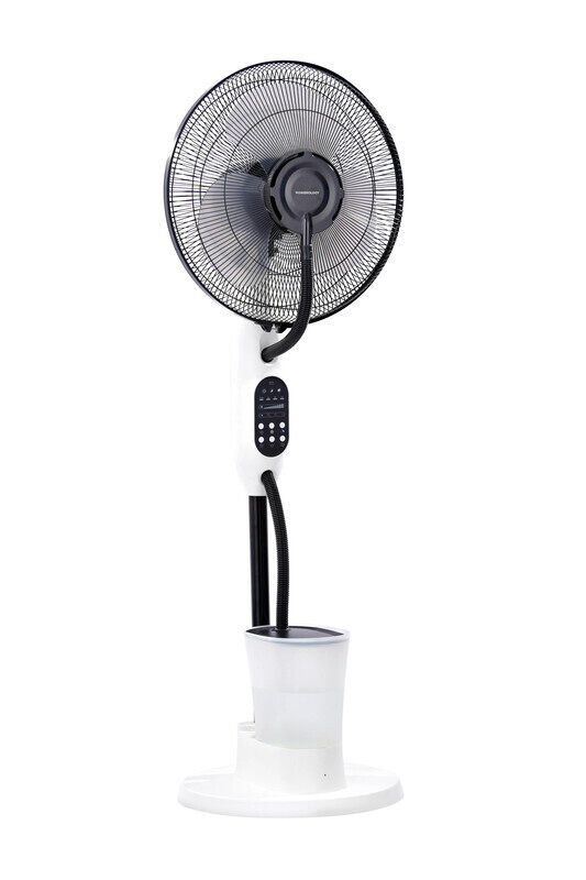 POWEROLOGY 75W MIST FAN WITH REMOTE, 16 INCHES STAND AND 2.8L WATER TANK - WHITE
POWEROLOGY 75W MIST FAN WITH REMOTE, 16 INCHES STAND AND 2.8L WATER TANK - WHITE