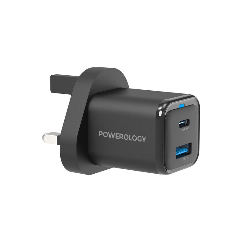 Powerology Super Compact Quick Charger With Braided USB-C To Lightning Cable 1.2m/4ft
Powerology Super Compact Quick Charger With Braided USB-C To Lightning Cable 1.2m/4ft