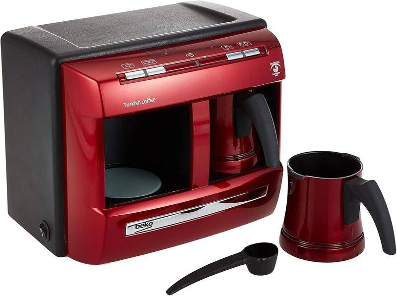 Beko Turkish Coffee Machine, Double Jug, 1200W, 4 Cups, Cook Sense, Plastic Pot, One Touch Control, Lack of Water Indicator, SpinJet, AntiSpill - BKK2
Beko Turkish Coffee Machine, Double Jug, 1200W, 4 Cups, Cook Sense, Plastic Pot, One Touch Control, Lack of Water Indicator, SpinJet, AntiSpill - BKK2