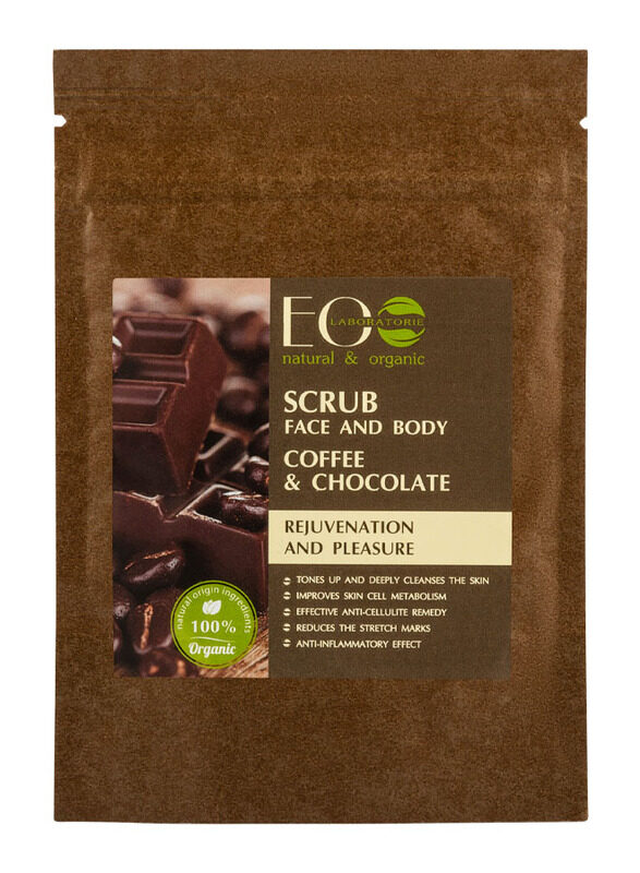 EO Laboratorie Organic Face & Body Scrub with Coffee & Chocolate for Anti-Age & Delight, 40g
EO Laboratorie Organic Face & Body Scrub with Coffee & Chocolate for Anti-Age & Delight, 40g