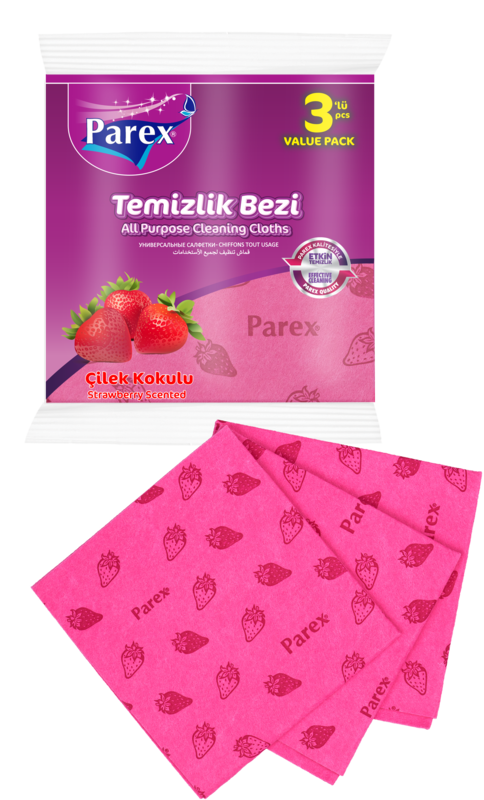 PAREX ALL PURPOSE CLOTHS WITH STRAWBERRY SCENT (3 PIECES) ( 38cm x 35 cm )
PAREX ALL PURPOSE CLOTHS WITH STRAWBERRY SCENT (3 PIECES) ( 38cm x 35 cm )